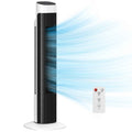 80cm 70° Oscillating Floor Tower Fan, Black and White