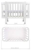 NIKA Convertible Cot – Natural Wood - Grows with Your Child from Birth to 5 Years