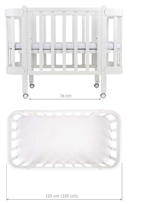 NIKA Convertible Cot – Natural Wood - Grows with Your Child from Birth to 5 Years