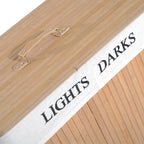 Bamboo Laundry Hamper with Lid and Removable Liner, 52 x 32 x 63cm