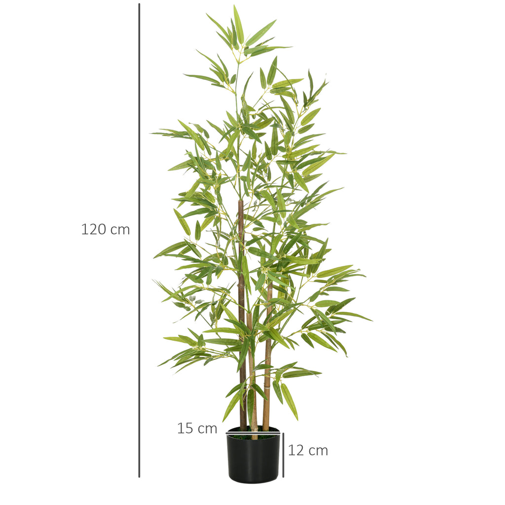 Artificial Bamboo Plant 120cm Tall Indoor with Pot Included