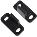 Steel Sliding Door Kit with Tracks, Stoppers and Guides, 200x40x0.6 cm, Black