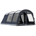 Outsunny 2-4 Person Tunnel Tent, 210cm High, 2 Rooms, 3000mm Waterproof, 540x320x210cm, Navy Blue