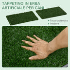 Dog Toilet with Fake Grass, Replacement Grass and Bottom Tray, 67x41cm