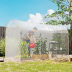 Replacement Greenhouse Cover 6x10 m, Anti-UV and Waterproof PP Tunnel Greenhouse Cover, Transparent