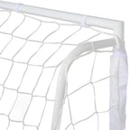 Outdoor Metal Football Goal with Target and Oxford Cloth Posts, 186x62x123 cm, White