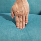 135° Reclining Lift Chair with Footrest and Remote Control, in Blue Fabric, 74x94x111 cm