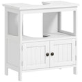 Under-Sink Cabinet with Shelf and Cabinet, U-Shaped and 2 Doors, 60x30x60 cm, White
