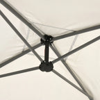 3x3m Garden Gazebo with Mosquito Net and Carry Bag with Wheels, Cream - Borge' Group Limited