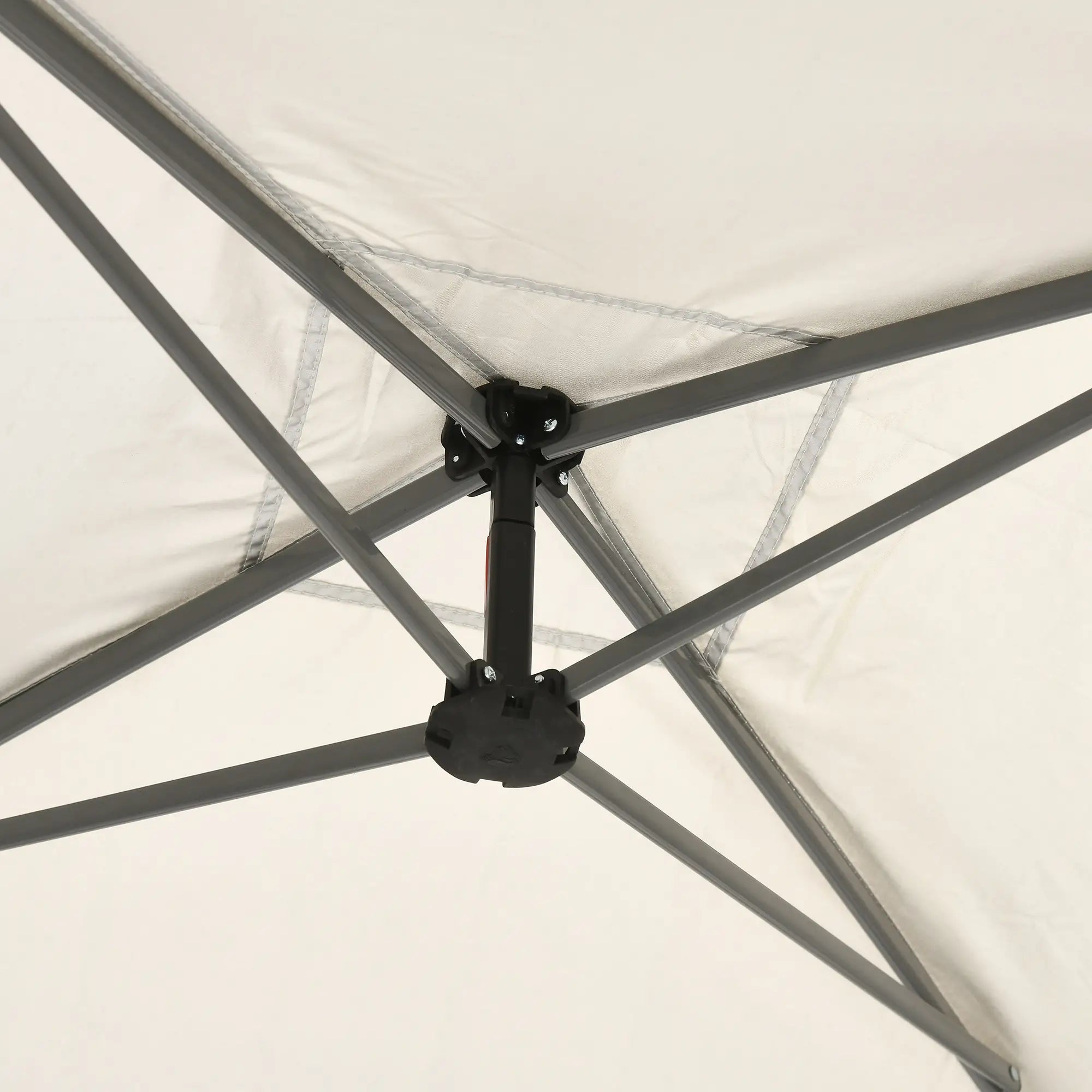3x3m Garden Gazebo with Mosquito Net and Carry Bag with Wheels, Cream - Borge' Group Limited