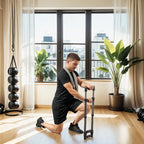 SPORTNOW Power Twister with 4 Springs with Resistance from 10 to 80 kg, in Stainless Steel, 80x22x5 cm, Black