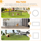 Steel Pet Cage Φ180 x 61cm Black