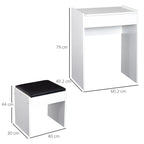 Vanity Make-up Table with Stool and White Mirror - Borgè