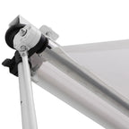 Outsunny 3x1.5m Arm Awning with Crank and Telescopic Structure, White