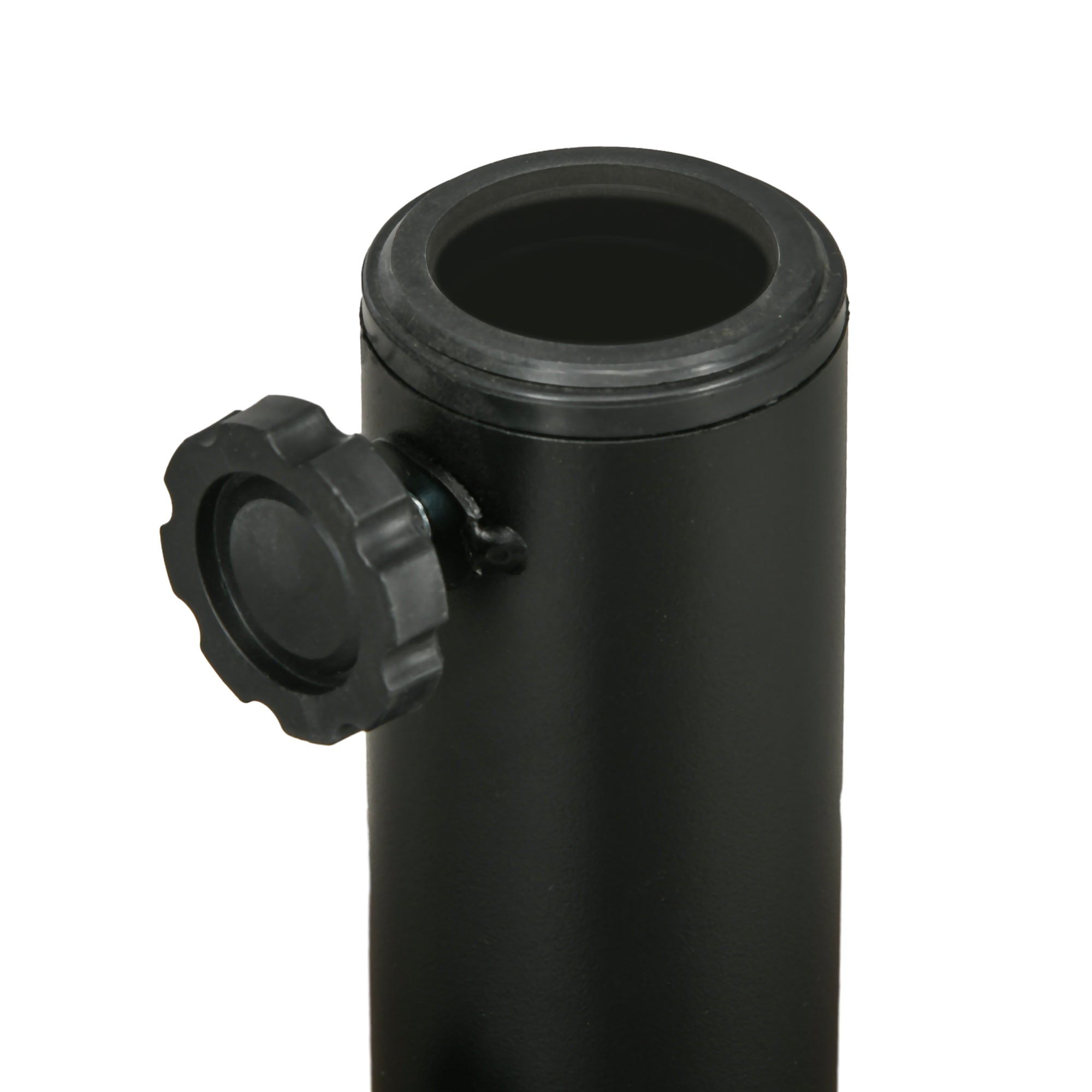 Umbrella Base with 2 Built-in Knobs, HDPE and Steel, Ø51x36 cm, Brown and Black