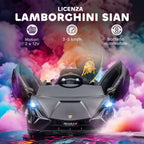 Lamborghini 12V Electric Ride-On Toy Car for Kids Ages 3-5 with Remote Control and 3-5km/h Speed, Black