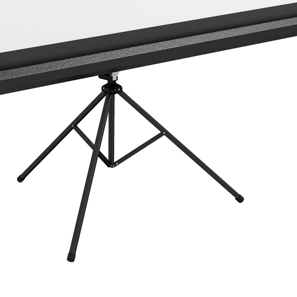 100" Foldable Projector Screen, 16:9 Format, Adjustable Tripod, 235.8 x 8 x 136 cm, Black