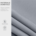 Manually Roll Up Outdoor Awning in Aluminum and Polyester, 2.5x2 m, Gray and White