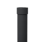 15kg Round Umbrella Base for Ø24-38mm Poles, Plastic and Concrete, Ø46.5 cm, Black