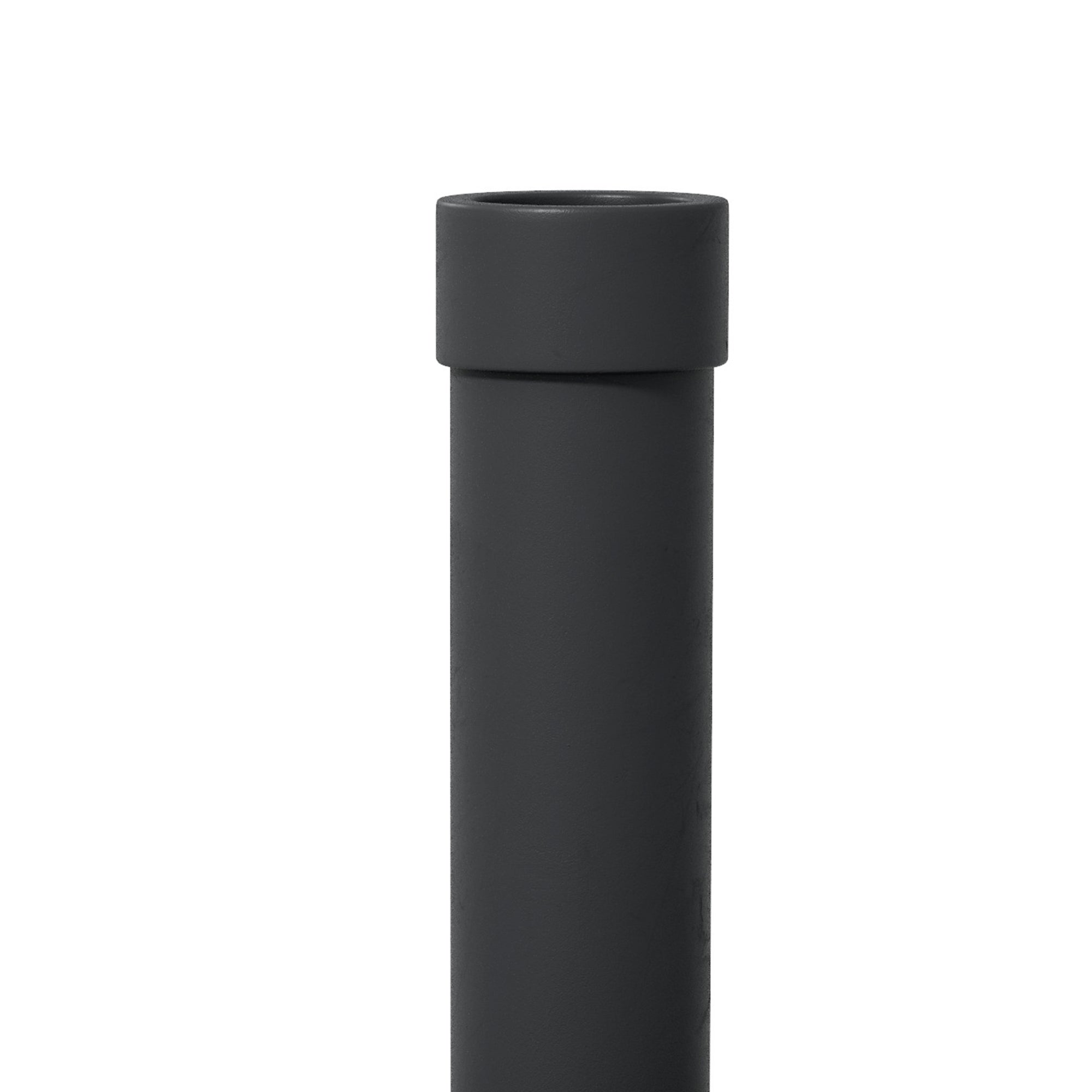 15kg Round Umbrella Base for Ø24-38mm Poles, Plastic and Concrete, Ø46.5 cm, Black