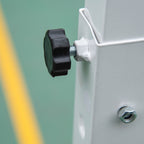 Basketball Hoop for Adults with Adjustable PVC Backboard 210-260cm Built-in Wheels White