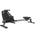SPORTNOW Rowing Machine, 16 Levels Magnetic Resistance, Aluminum Track, Bluetooth, APP Compatible.