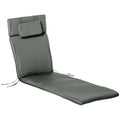 Outsunny Garden Sun Lounger Cushion Grey 198x53x5cm
