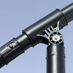 Garden Umbrella with Crank Opening in Metal and Polyester, Ø2.7x2.7 m, Gray