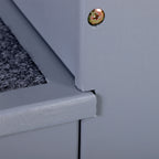 3-Step Dog Stairs with Non-Slip Mat and Storage Space, 40.5 x 44.5 x 38 cm, Grey
