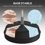 Height-Adjustable Floor Punching Ball with Gloves and Fillable Base, 43x43x126-144 cm, Red and White