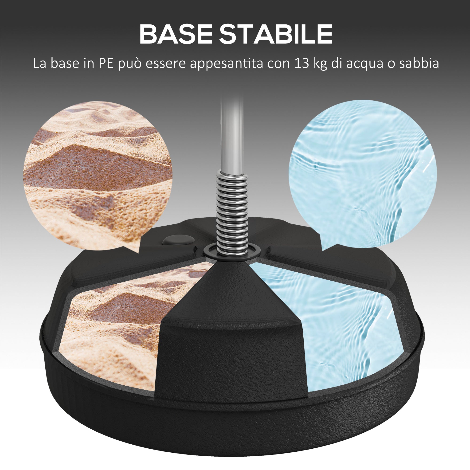 Height-Adjustable Floor Punching Ball with Gloves and Fillable Base, 43x43x126-144 cm, Red and White