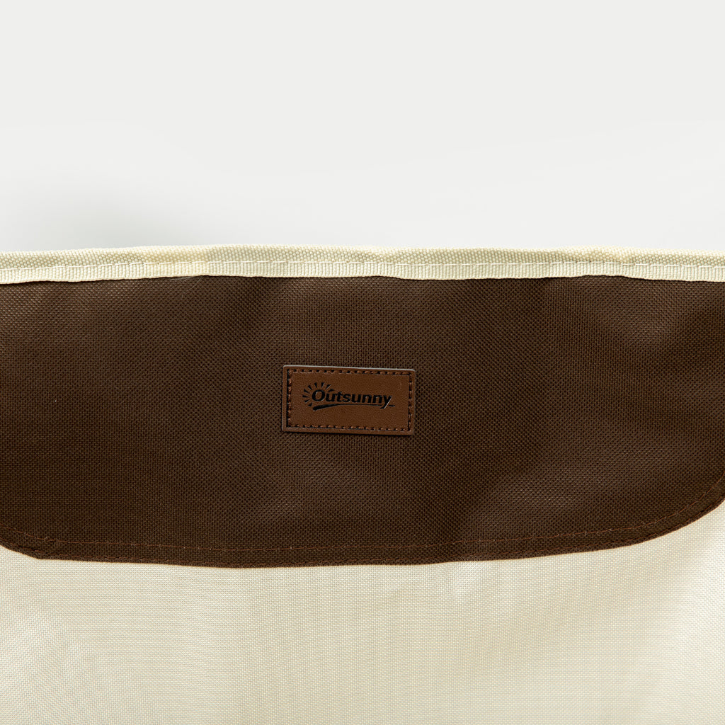 Folding Camping Chair in Oxford Fabric with Side Pocket and Carry Bag, 61x54x66 cm