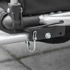 Kids Bike Trailer and Stroller, 2-in-1 Design with Brake, 5-Point Harness, Bicycle Trailer with Side Pockets, Reflectors and Flag, Red