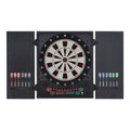 Electronic Dartboard with Automatic Scoring, 12 Darts and 6 Displays, 51x6.5x57cm, Black