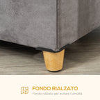 Cat House Footstool with Removable and Washable Cushion, Grey