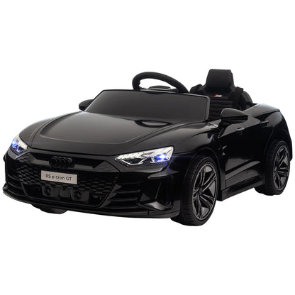 Homcom 5 -year children's electric machine with Audi license, remote control and music, black - Borgè