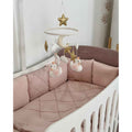 Satin bed linen set "Platinum" for Smart bed crib Dusty Rose