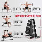 Hex Dumbbell Set with Stand and Non-Slip Grip, 2x2kg, 2x5kg, 2x8kg, 2x10kg, Black