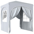 Outsunny Folding Gazebo Portable Garden Gazebo UPF50+ 2x2m Light Grey