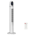 Tower Fan for Bedroom, 70° Oscillating Floor Fan, 4 Modes, 3 Speeds, 24-Hour Timer, White