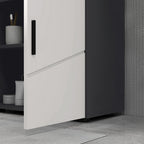 kleankin Bathroom Vanity Unit for Pedestal with Cabinet 2 Doors, 60x30x60cm, Gray - Borgè