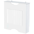 White MDF Radiator Cover with Support Top and Anti-Tip Design, 78x19x82 cm