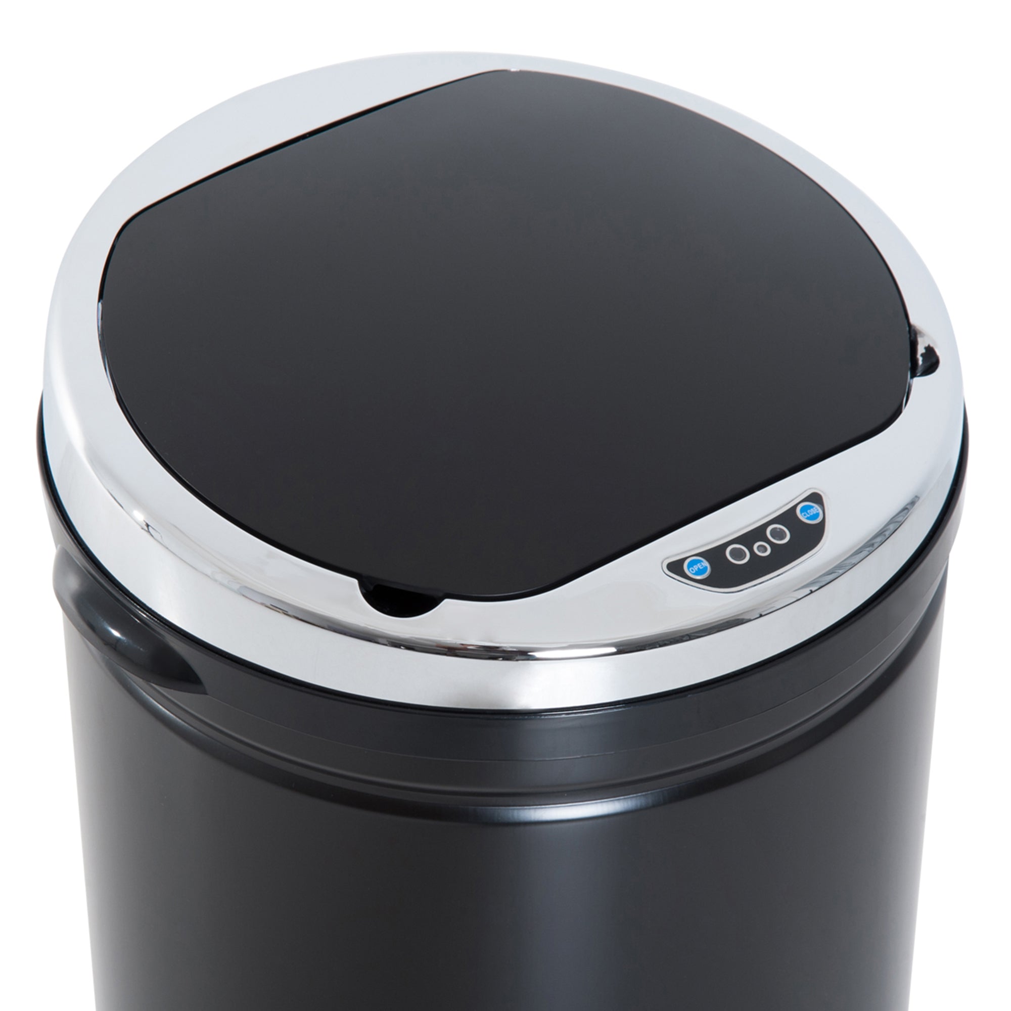 42L Automatic Trash Can with Infrared Sensor in Steel and Plastic, 30.5x30.5x68 cm