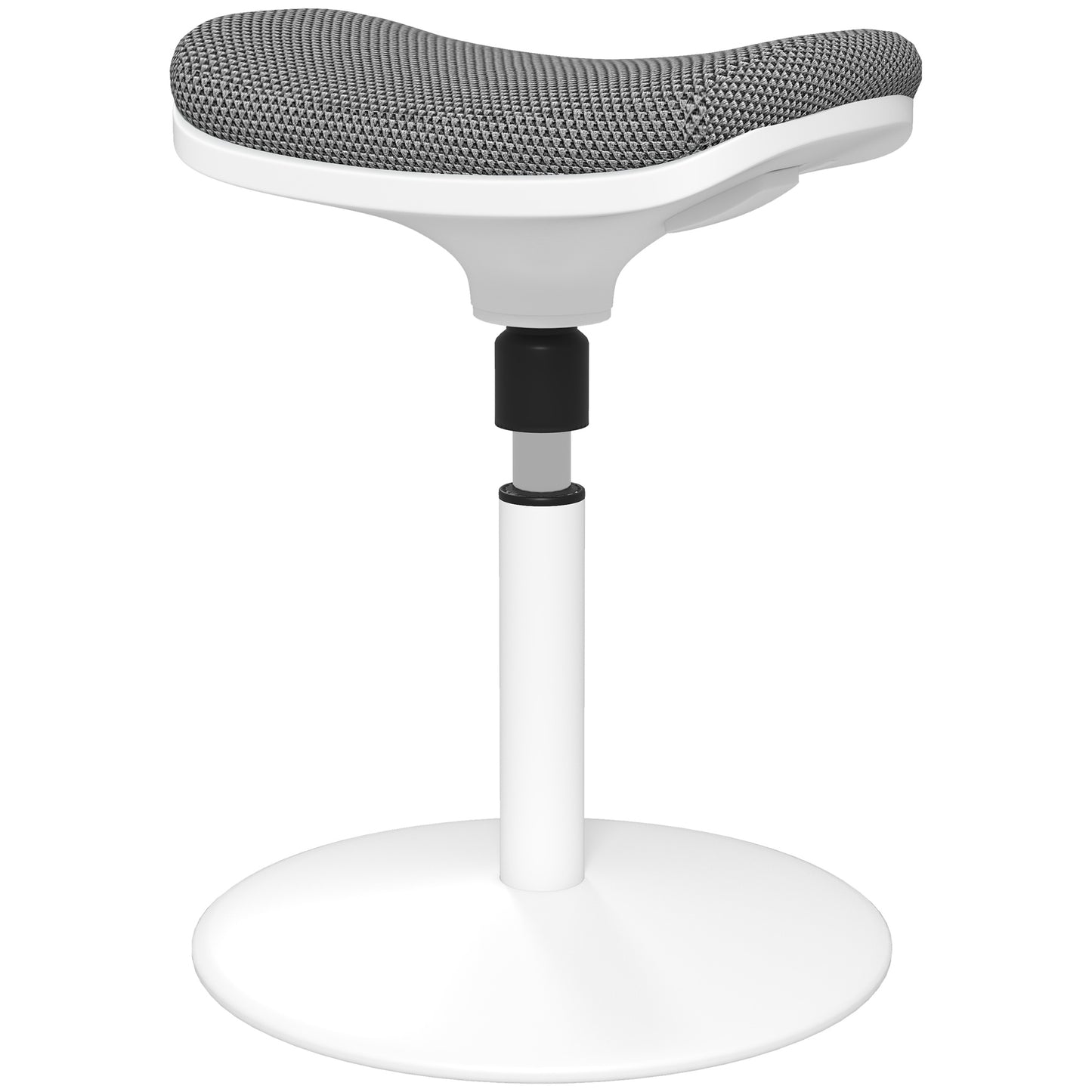 Ergonomic and Padded Stool with Adjustable Height with 5° Inclination, 41.5x41.5x51.5-71.5 cm, Gray