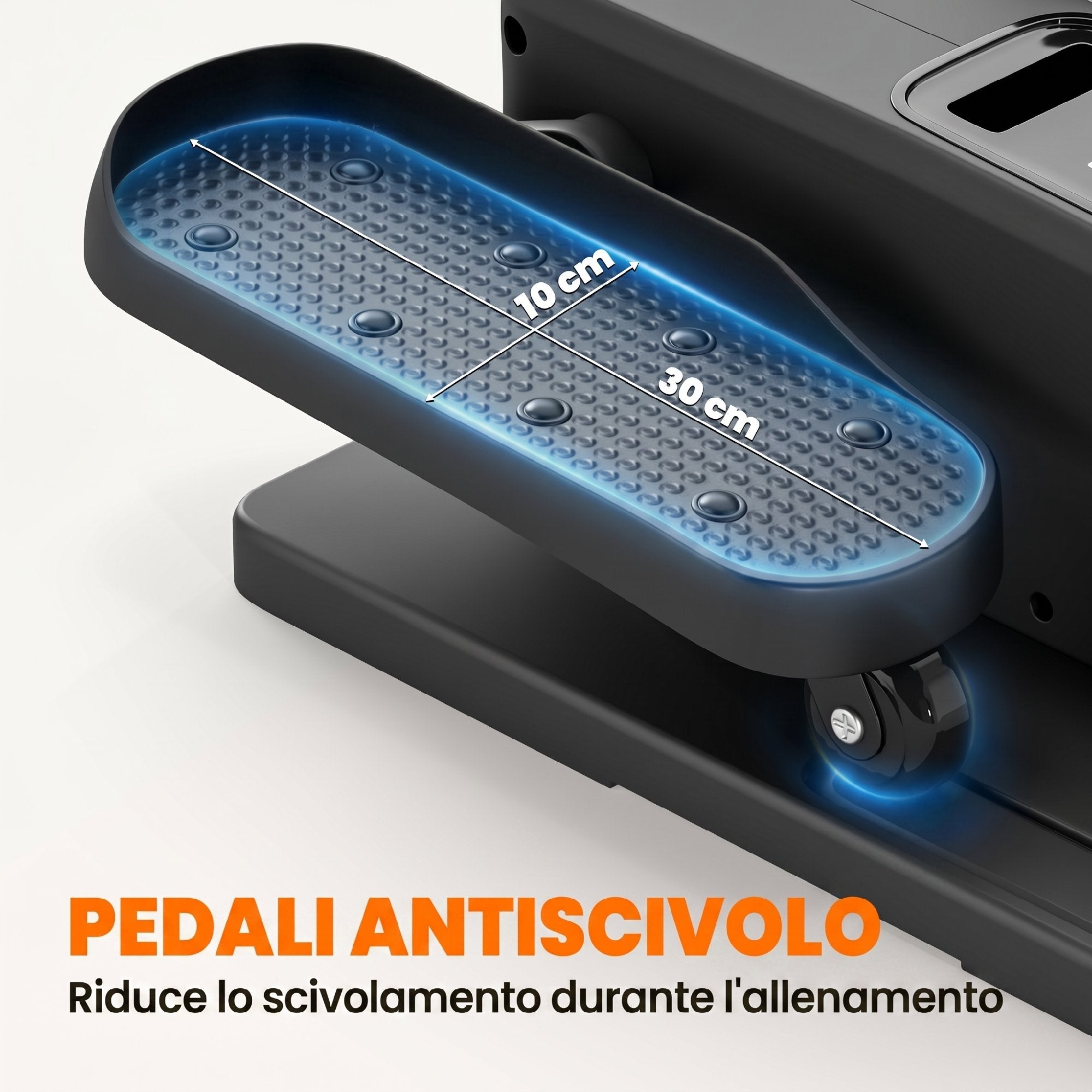 SPORTNOW Mini Desk Elliptical, Manual/Automatic, 12 Adjustable Speeds for Home.
