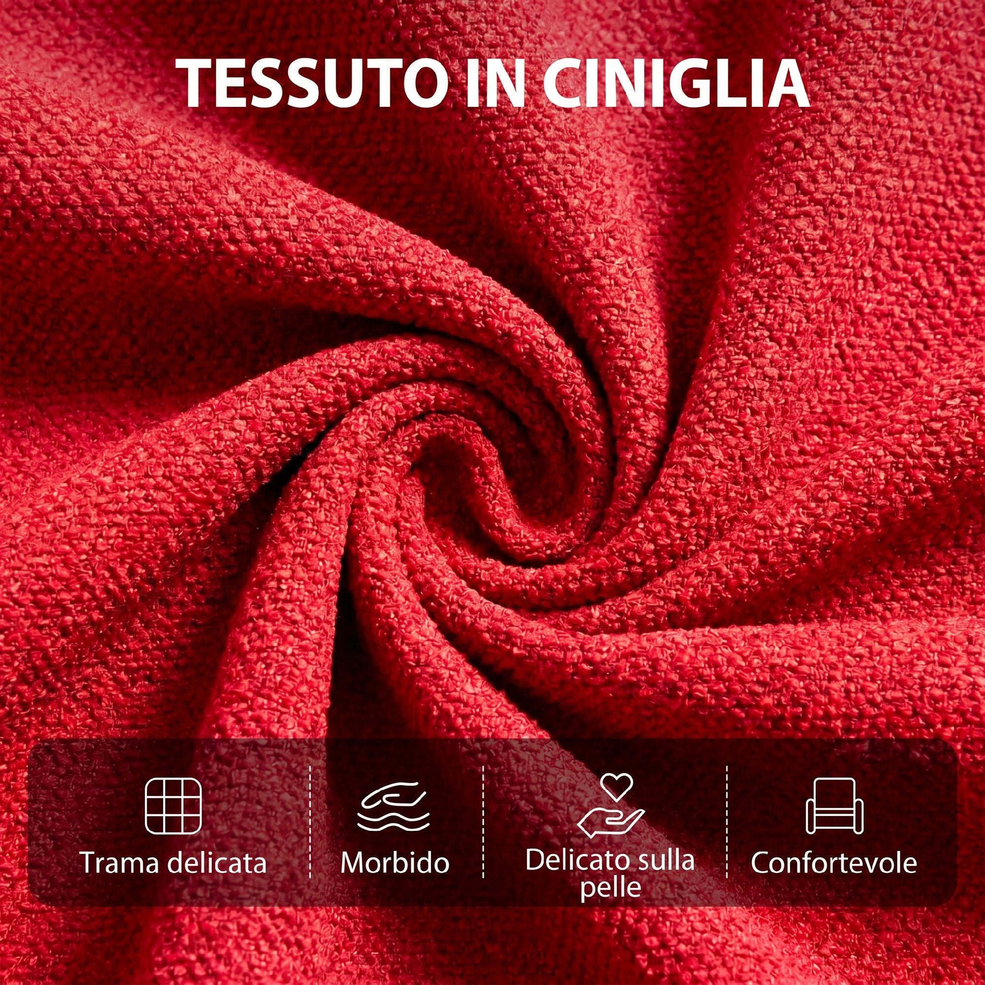 HOMCOM 160° Reclining Massage Chair with Footrest and Remote Control, 66x91x108 cm, in Wine Red Chenille