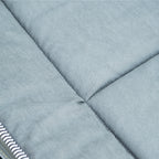 Folding and Padded Camping Cot with Storage Pocket, 188x64.5x53 cm, Light Gray