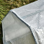 Mini Greenhouse for Garden and Balcony in PE Plastic and Steel with Zip Closure, 99x71x60 cm