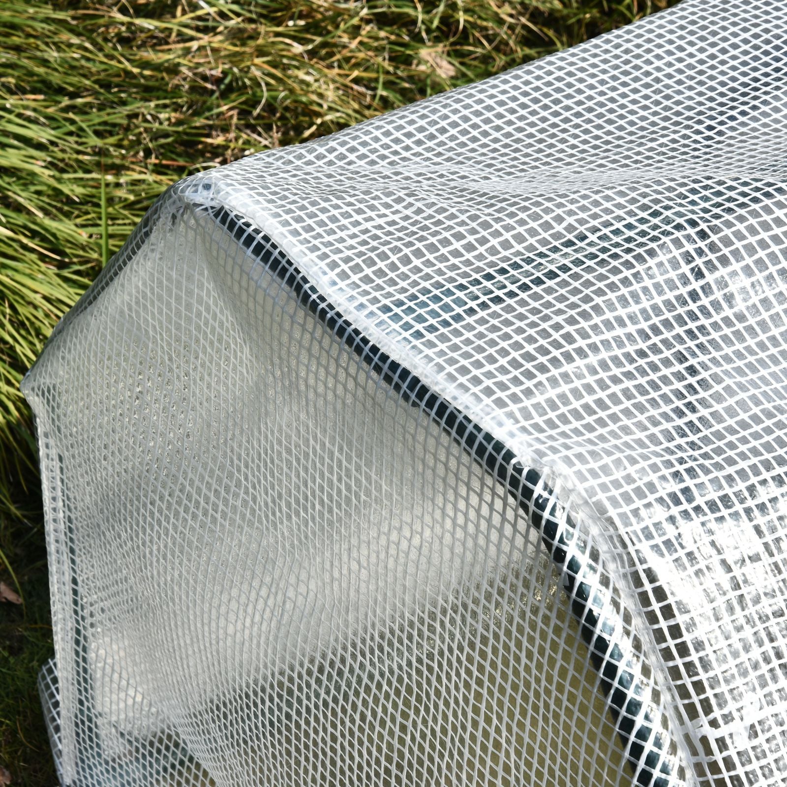 Mini Greenhouse for Garden and Balcony in PE Plastic and Steel with Zip Closure, 99x71x60 cm