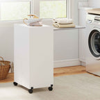 Folding Ironing Board with Storage, Space-Saving, White
